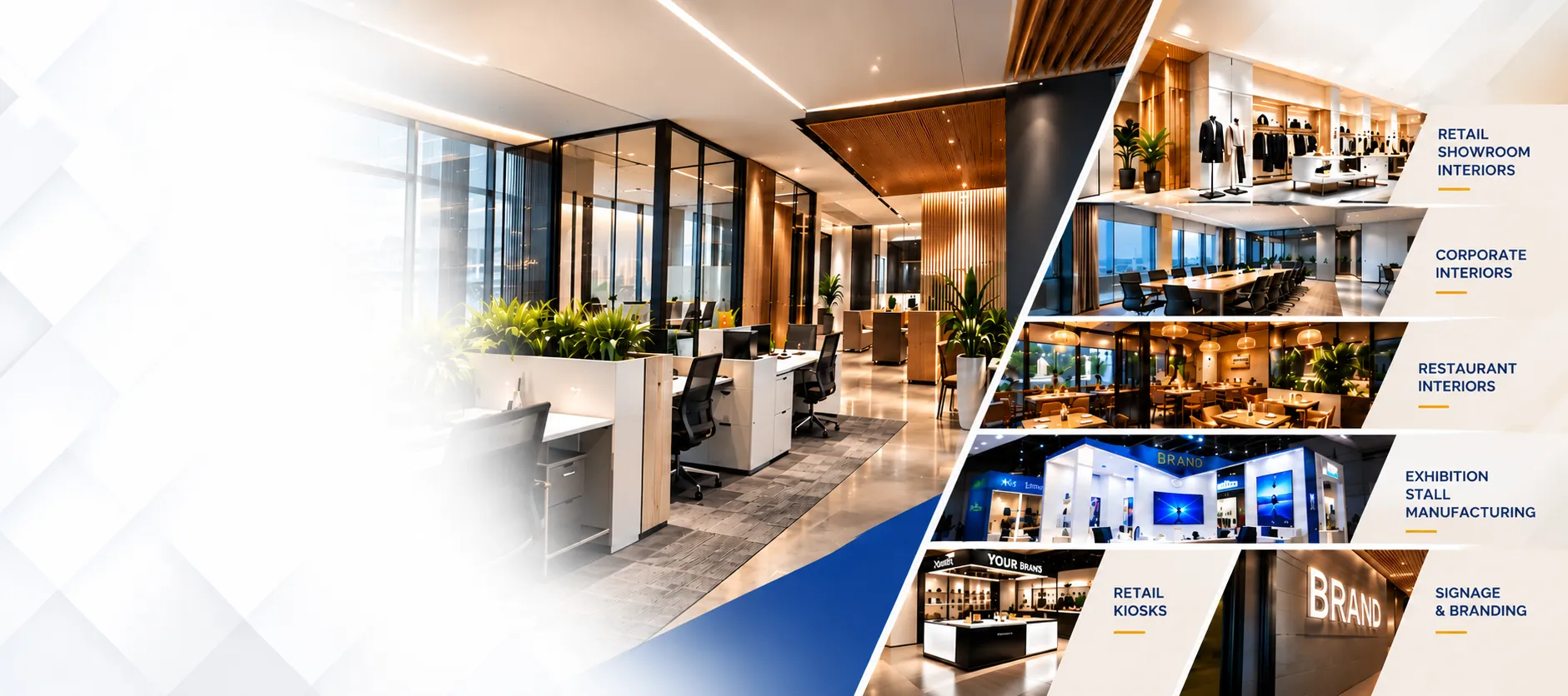 Corporate interiors, office design and turnkey retail fit-outs by Design House