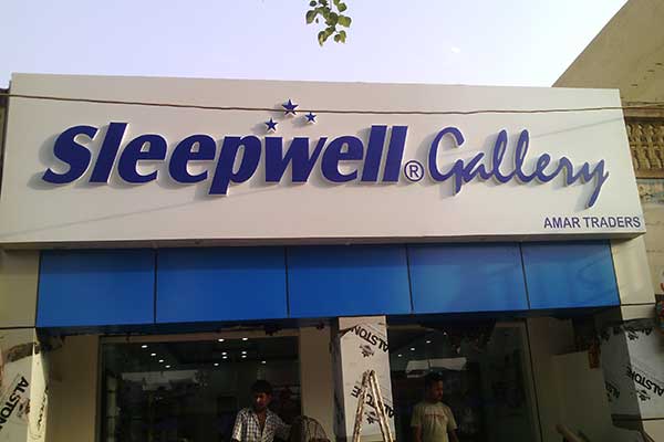 Sign Board Fabrication Services in Delhi: Sleepwell