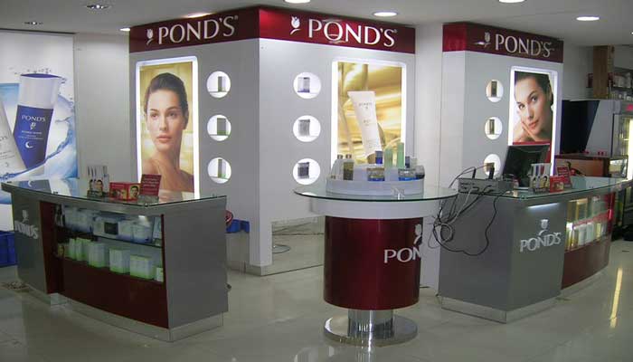 Display Counter-Designs and Fabrications with PU Paint Finish