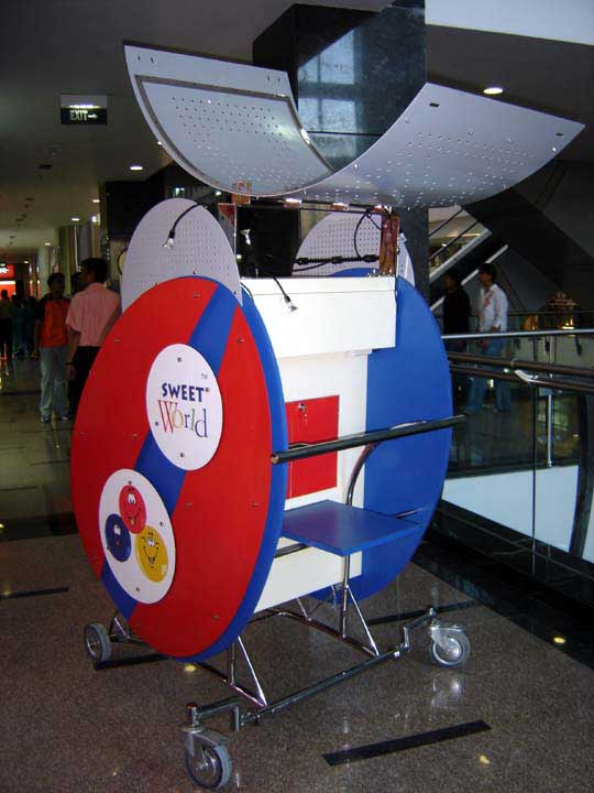 Portable Kiosk Design and Manufacturing for Sweet World in Gurgaon