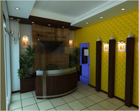 Designed An Interior For Vision Freight Solutions India Limited With A Creative Strategy